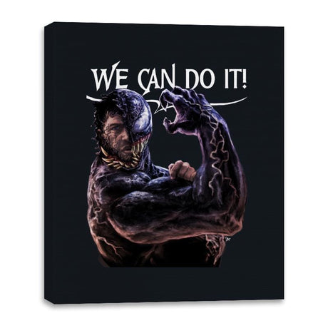 Symbiote Can Do It! - Canvas Wraps Canvas Wraps RIPT Apparel 16x20 / Black