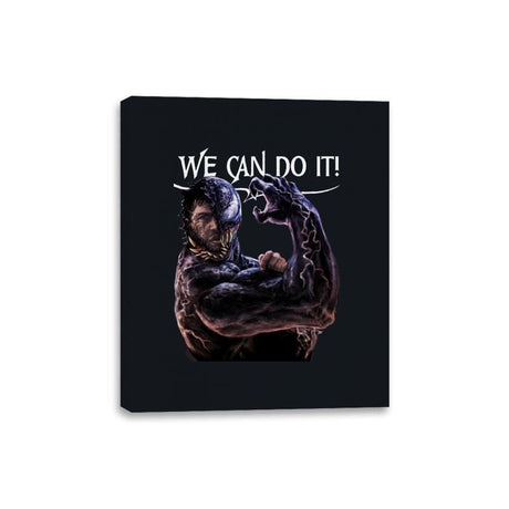 Symbiote Can Do It! - Canvas Wraps Canvas Wraps RIPT Apparel 8x10 / Black