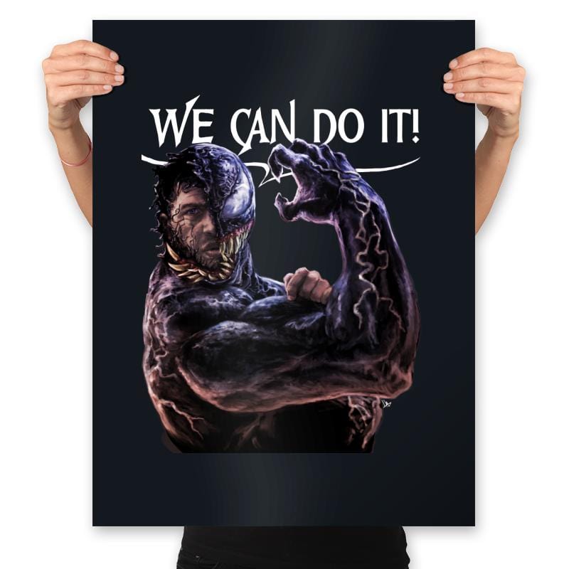 Symbiote Can Do It! - Prints Posters RIPT Apparel 18x24 / Black