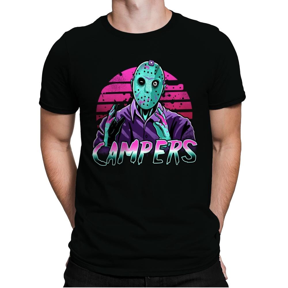 Synth Slasher - Mens Premium T-Shirts RIPT Apparel Small / Black