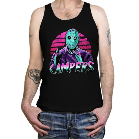 Synth Slasher - Tanktop Tanktop RIPT Apparel X-Small / Black