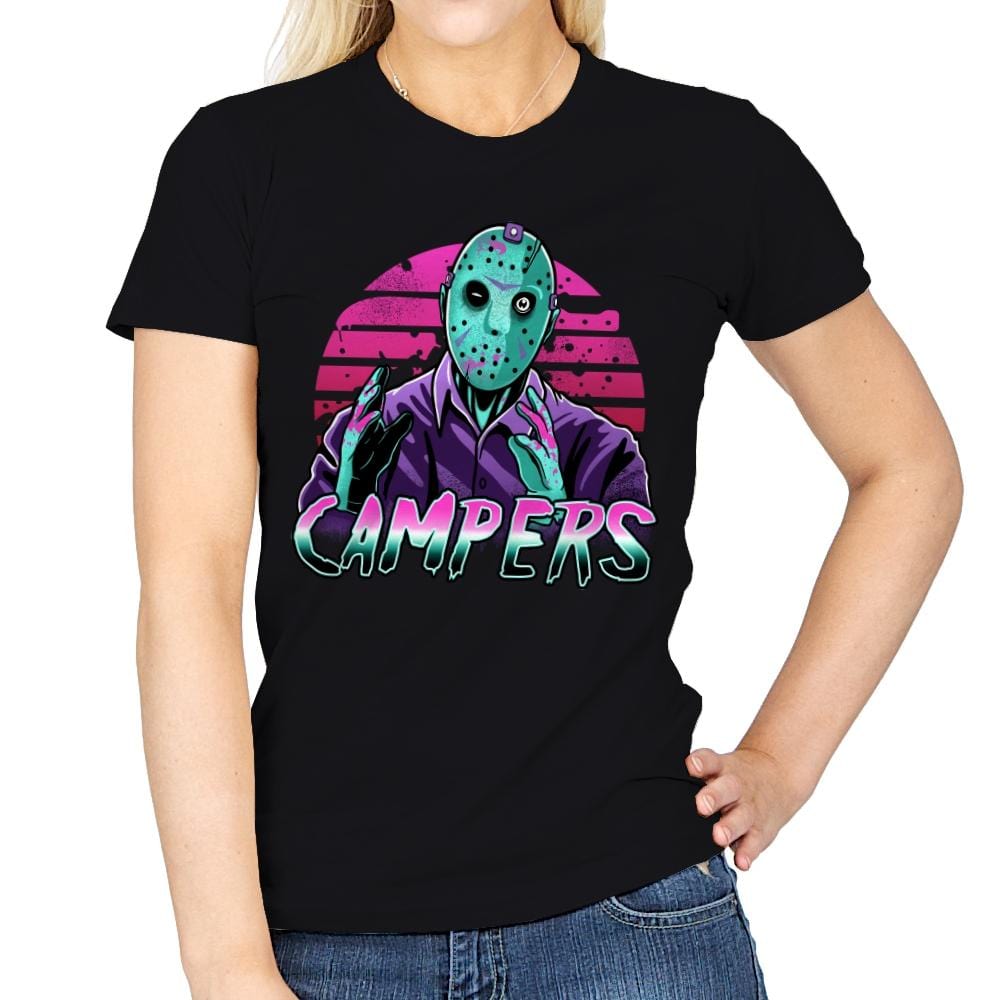 Synth Slasher - Womens T-Shirts RIPT Apparel Small / Black