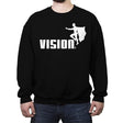 Synthezoid Athletics - Crew Neck Sweatshirt Crew Neck Sweatshirt RIPT Apparel Small / Black