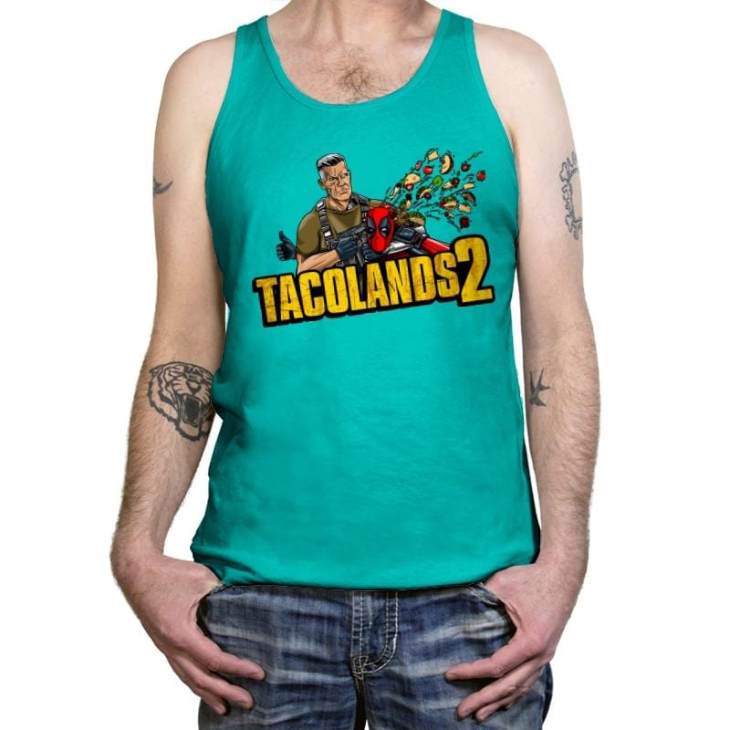 Tacolands 2 - Tanktop Tanktop RIPT Apparel X-Small / Neon Blue