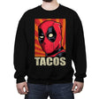 TacosPool - Crew Neck Sweatshirt Crew Neck Sweatshirt RIPT Apparel Small / Black