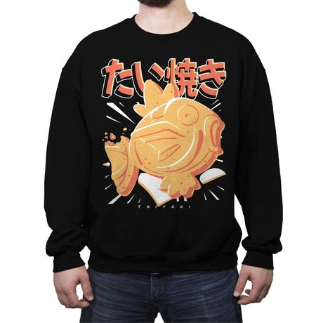 Taiyakarp - Crew Neck Sweatshirt Crew Neck Sweatshirt RIPT Apparel Small / Black