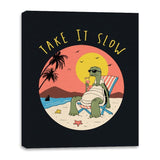 Take It Slow - Canvas Wraps Canvas Wraps RIPT Apparel 16x20 / Black