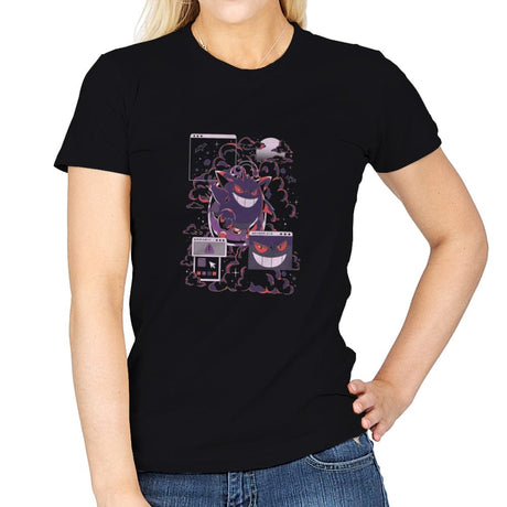 Tamagochi Gengar - Womens T-Shirts RIPT Apparel Small / Black