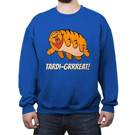 Tardi-Great! - Crew Neck Sweatshirt Crew Neck Sweatshirt RIPT Apparel Small / Royal