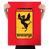 Targaryen Sport Cars - Prints Posters RIPT Apparel 18x24 / Red