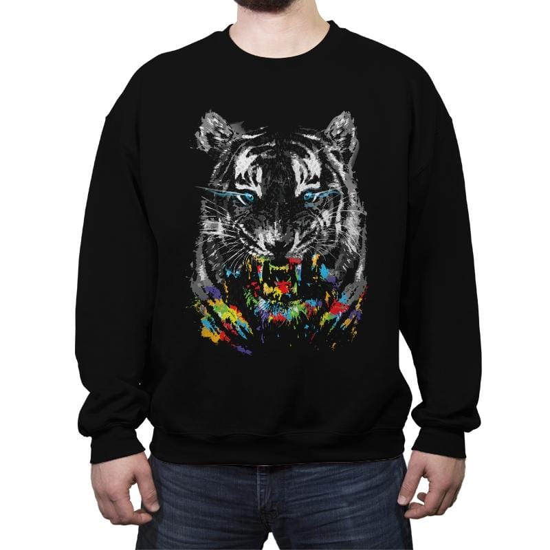 Taste The Rainbow - Crew Neck Sweatshirt Crew Neck Sweatshirt RIPT Apparel Small / Black