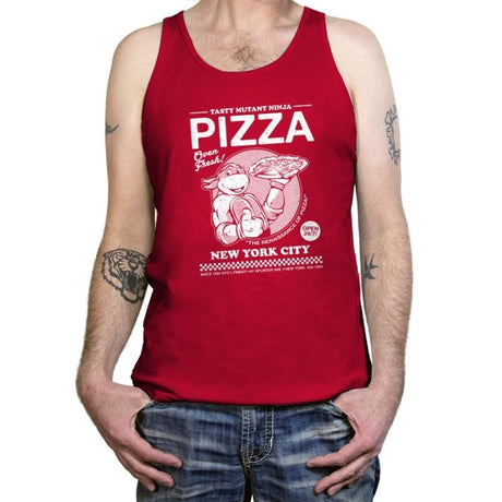 Tasty Mutant Ninja Pizza - Tanktop Tanktop RIPT Apparel