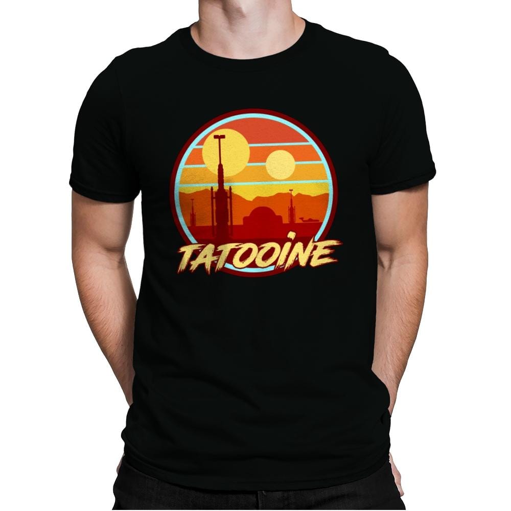 Tatooine Holiday - Mens Premium T-Shirts RIPT Apparel Small / Black