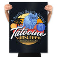 Tatooine Sunscreen - Prints Posters RIPT Apparel 18x24 / Black