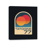 Tattoine 77 - Canvas Wraps Canvas Wraps RIPT Apparel 11x14 / Black