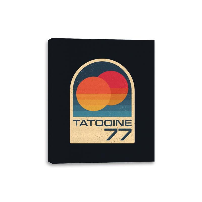 Tattoine 77 - Canvas Wraps Canvas Wraps RIPT Apparel 8x10 / Black