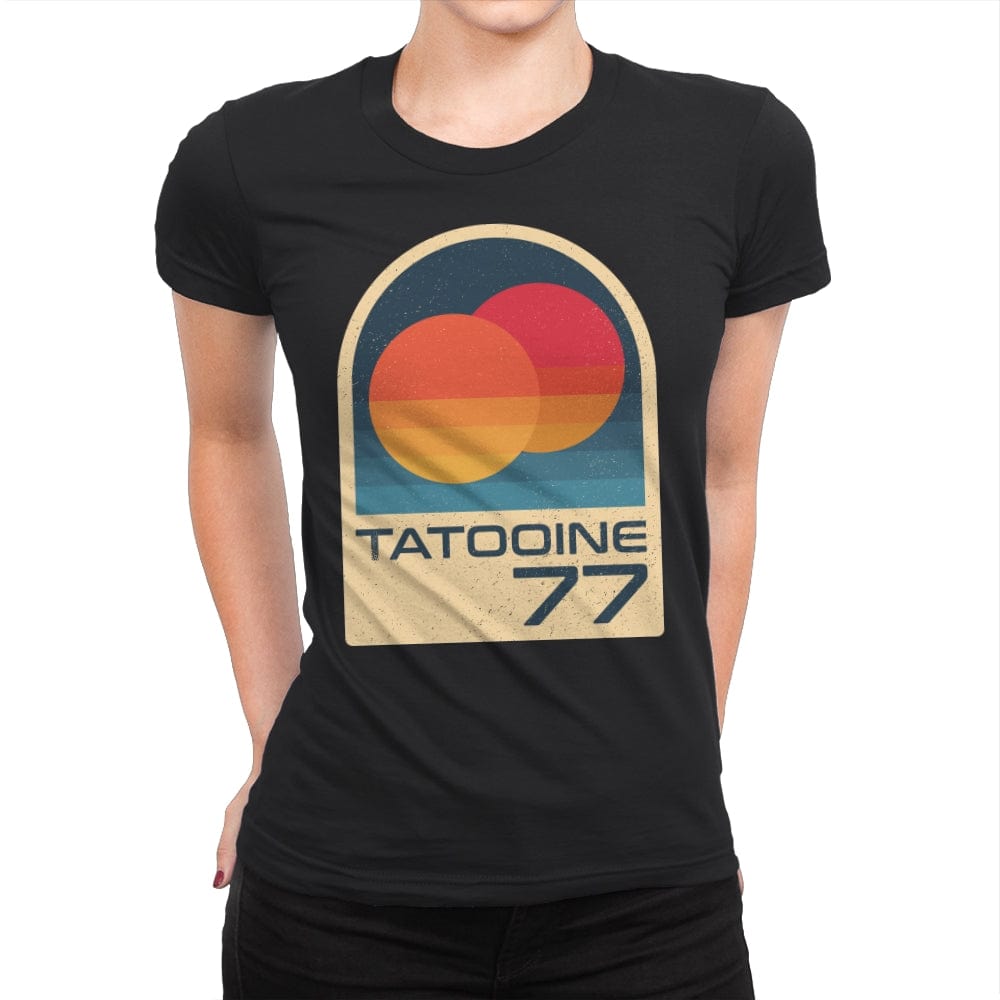 Tattoine 77 - Womens Premium T-Shirts RIPT Apparel Small / Black