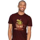 Tea-Rex - Mens T-Shirts RIPT Apparel Small / Brown