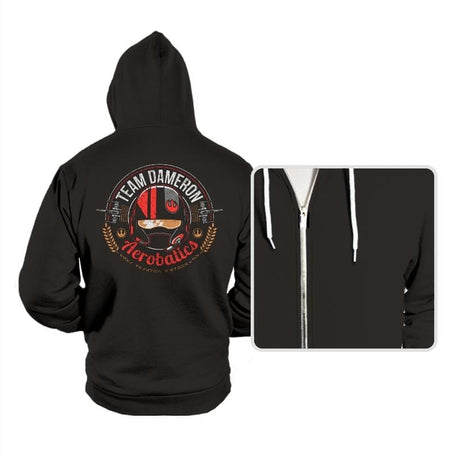 Team Dameron Aerobatics - Hoodies Hoodies RIPT Apparel Small / Black