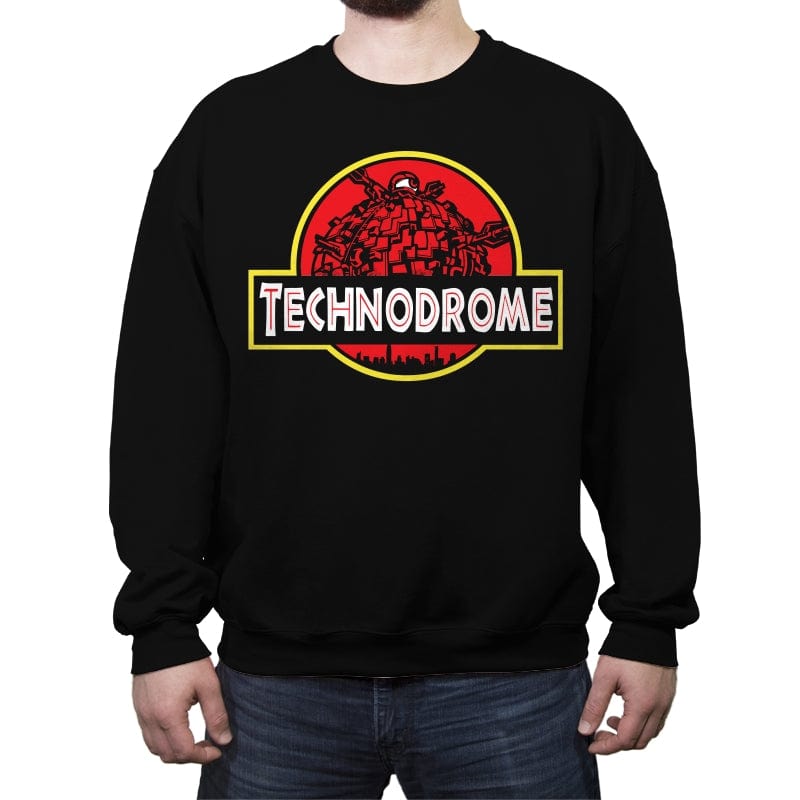 Techno Park - Crew Neck Sweatshirt Crew Neck Sweatshirt RIPT Apparel Small / Black