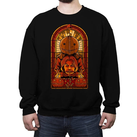 Temple of Samhain - Crew Neck Sweatshirt Crew Neck Sweatshirt RIPT Apparel Small / Black