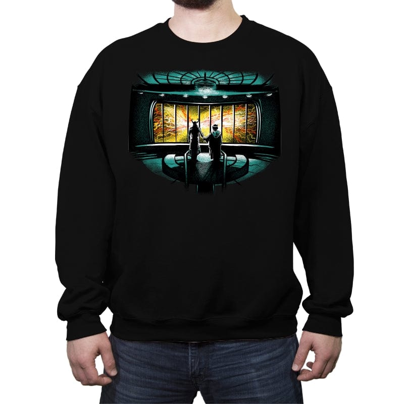 Temporal Mayhem - Crew Neck Sweatshirt Crew Neck Sweatshirt RIPT Apparel Small / Black