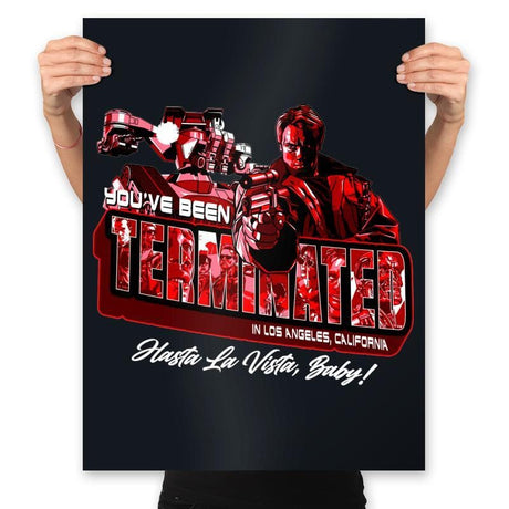 Terminated in L.A. - Prints Posters RIPT Apparel 18x24 / Black