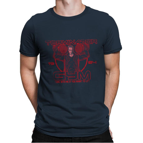 Terminator Gym - Mens Premium T-Shirts RIPT Apparel Small / Indigo