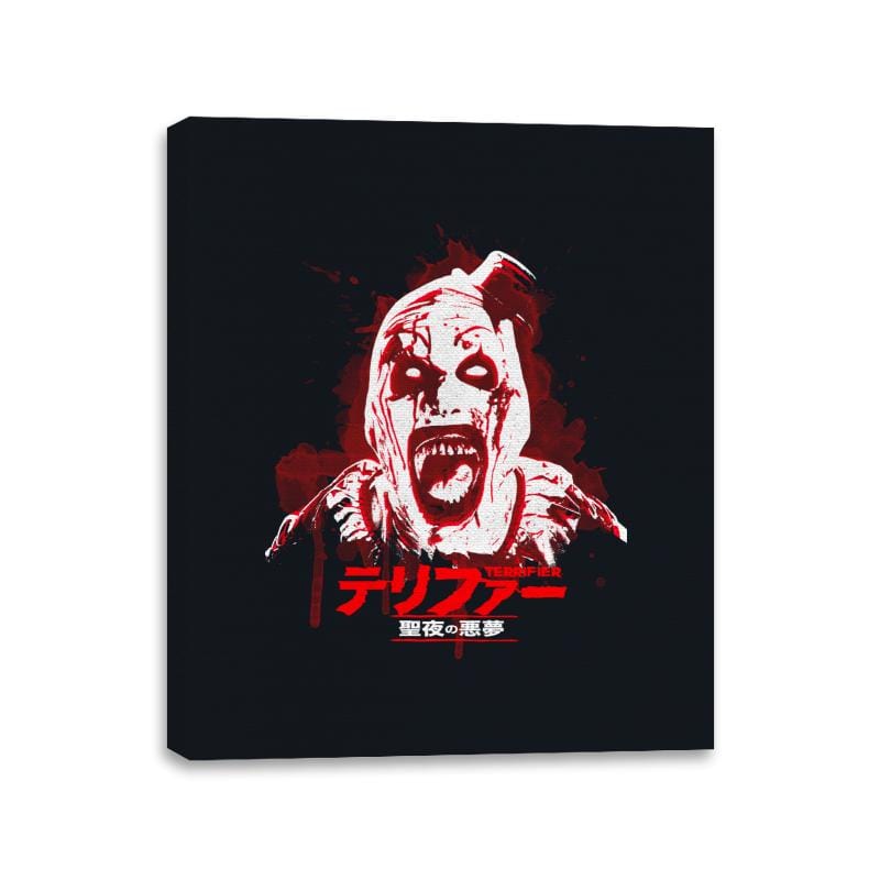 Terrifier 3 - Canvas Wraps Canvas Wraps RIPT Apparel 11x14 / Black