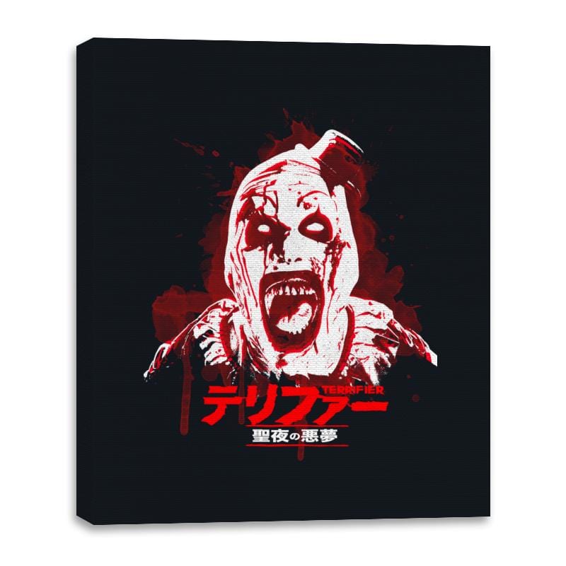 Terrifier 3 - Canvas Wraps Canvas Wraps RIPT Apparel 16x20 / Black