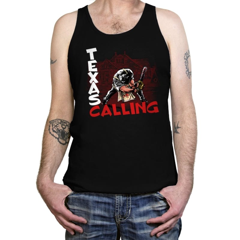 Texas Calling - Tanktop Tanktop RIPT Apparel X-Small / Black