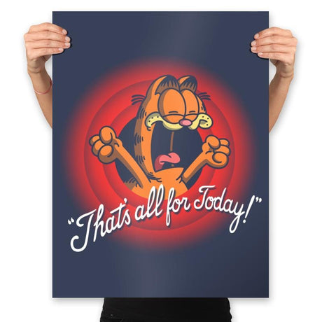 That's All For Today! - Prints Posters RIPT Apparel 18x24 / Navy