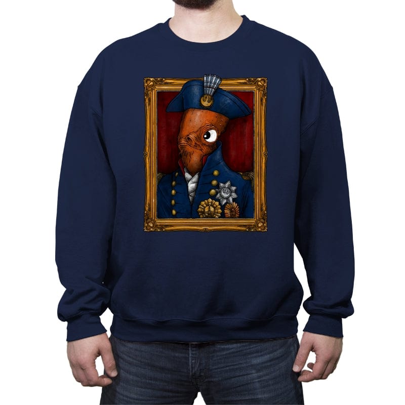 The Admiral - Crew Neck Sweatshirt Crew Neck Sweatshirt RIPT Apparel Small / Navy