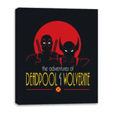 The Adventures of Deadpool & Wolverine - Canvas Wraps Canvas Wraps RIPT Apparel 16x20 / Black