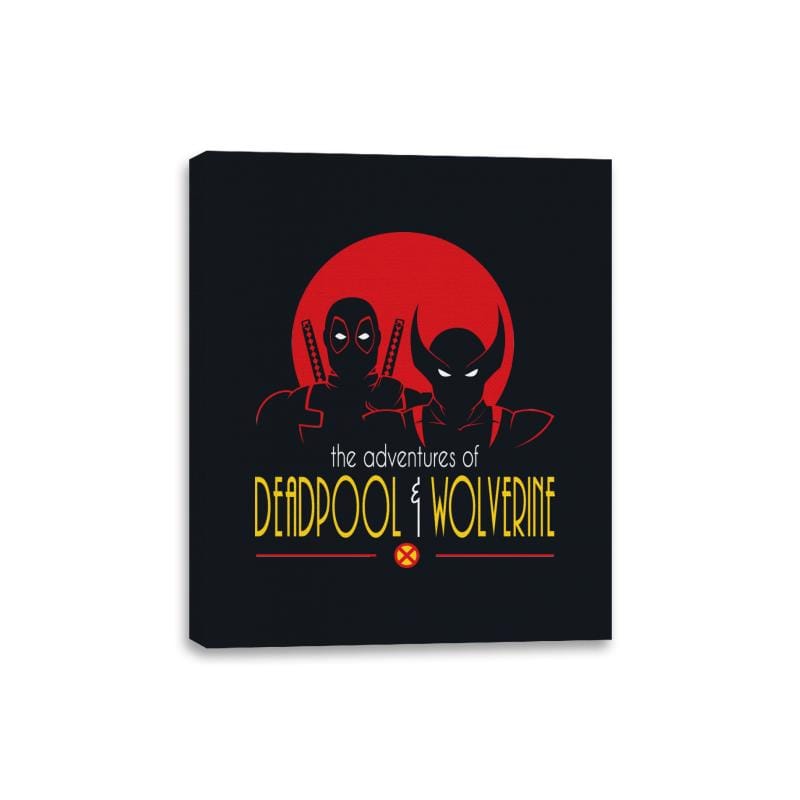 The Adventures of Deadpool & Wolverine - Canvas Wraps Canvas Wraps RIPT Apparel 8x10 / Black