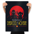 The Adventures of Deadpool & Wolverine - Prints Posters RIPT Apparel 18x24 / Black