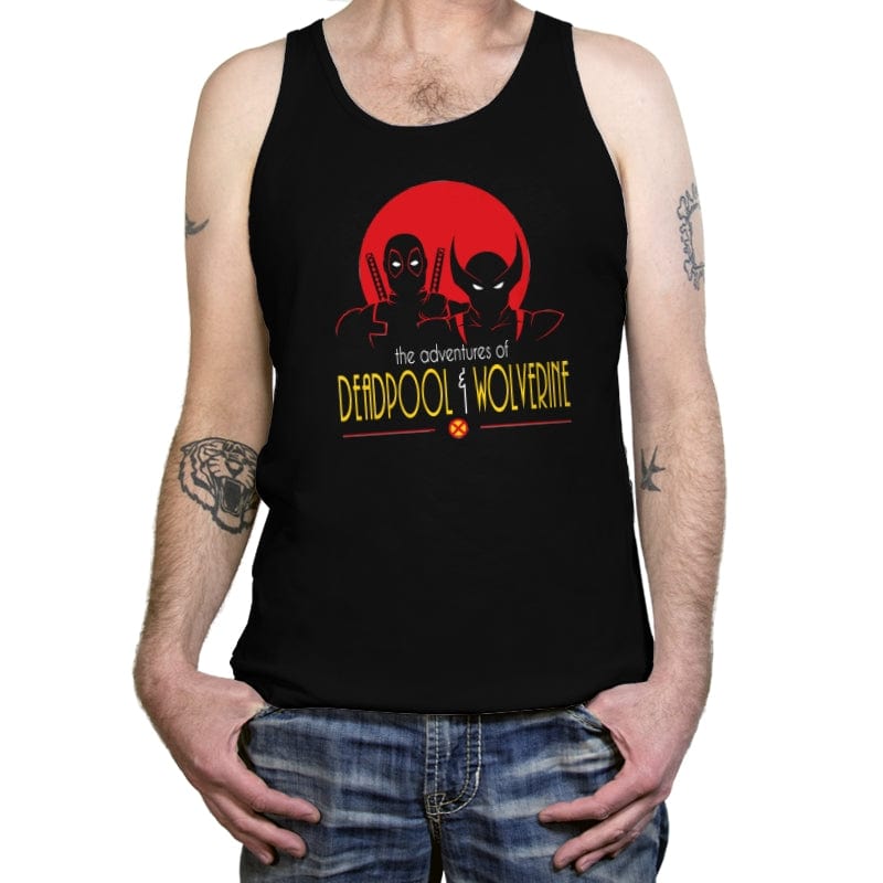 The Adventures of Deadpool & Wolverine - Tanktop Tanktop RIPT Apparel X-Small / Black