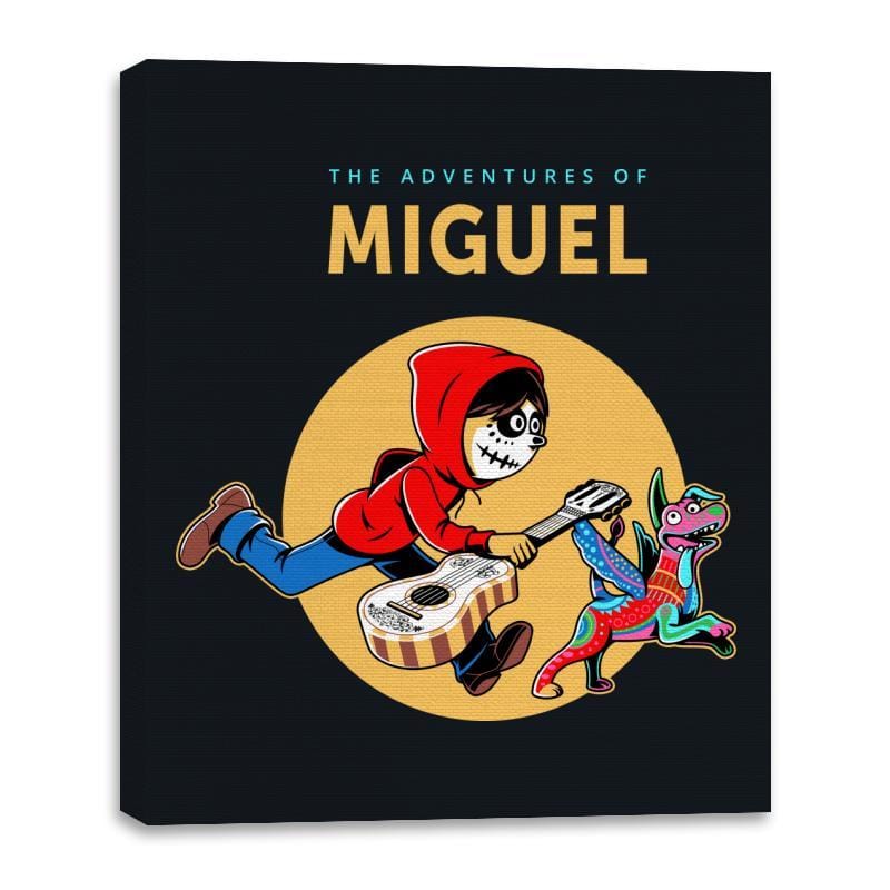 The Adventures of Miguel - Canvas Wraps Canvas Wraps RIPT Apparel 16x20 / Black