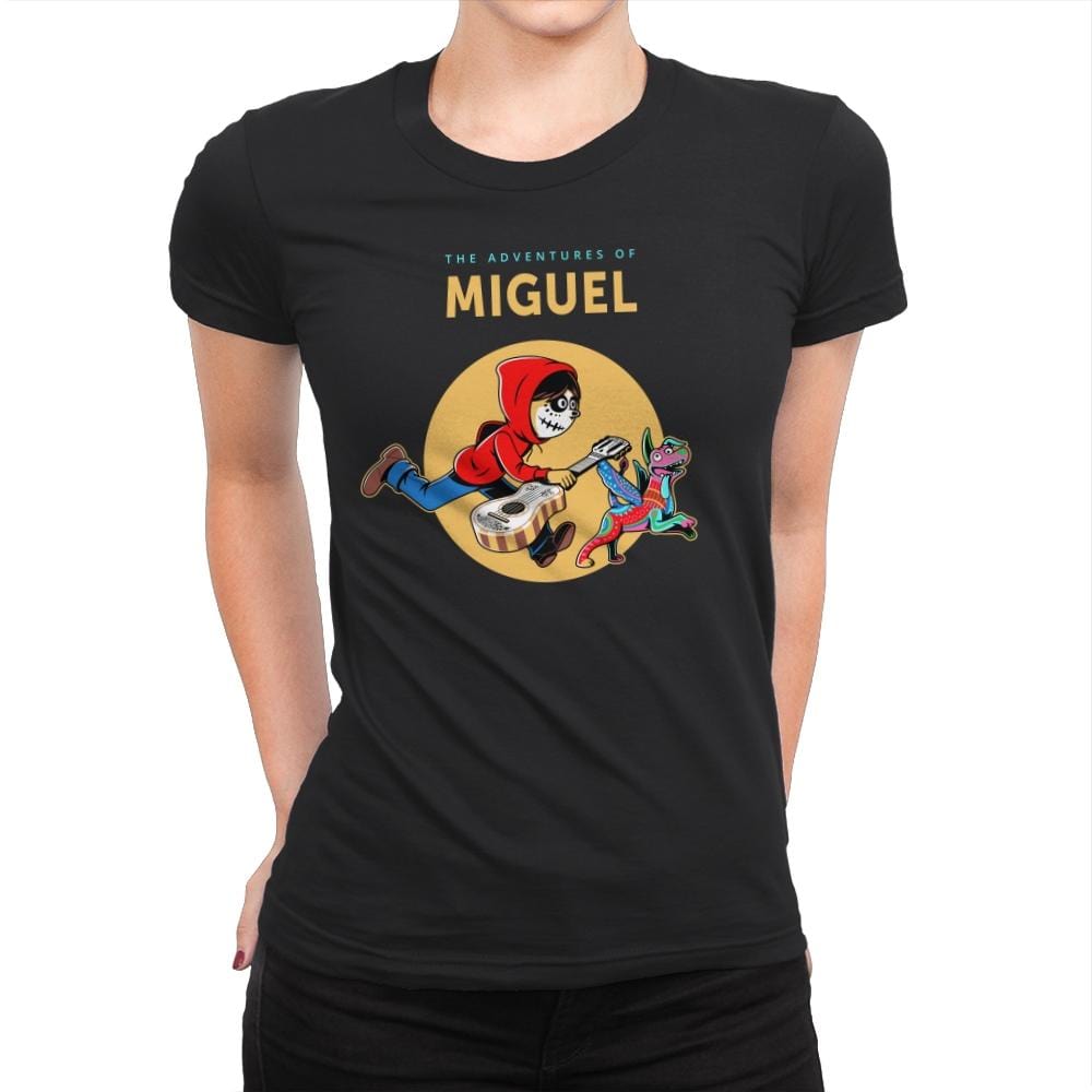 The Adventures of Miguel - Womens Premium T-Shirts RIPT Apparel Small / Black