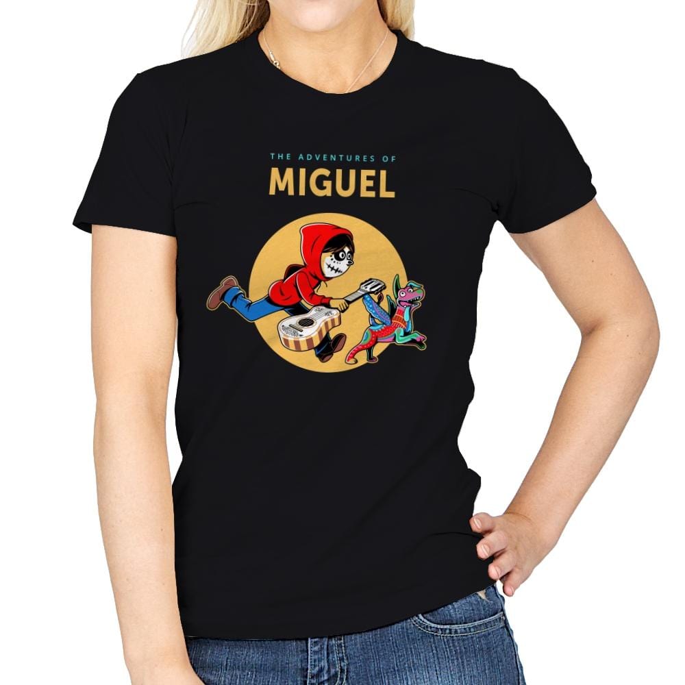 The Adventures of Miguel - Womens T-Shirts RIPT Apparel Small / Black