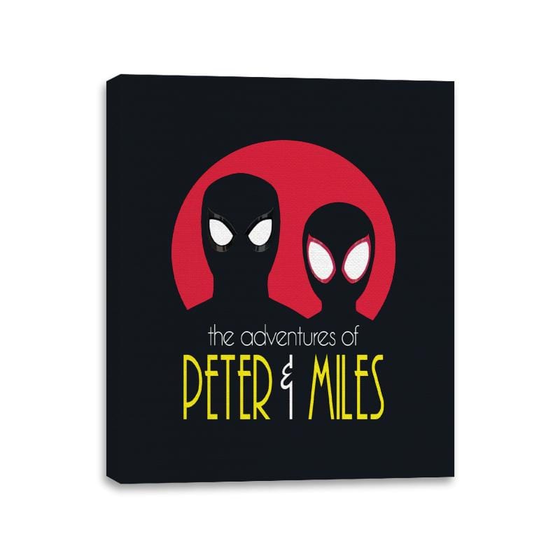 The Adventures of Peter & Miles - Canvas Wraps Canvas Wraps RIPT Apparel 11x14 / Black