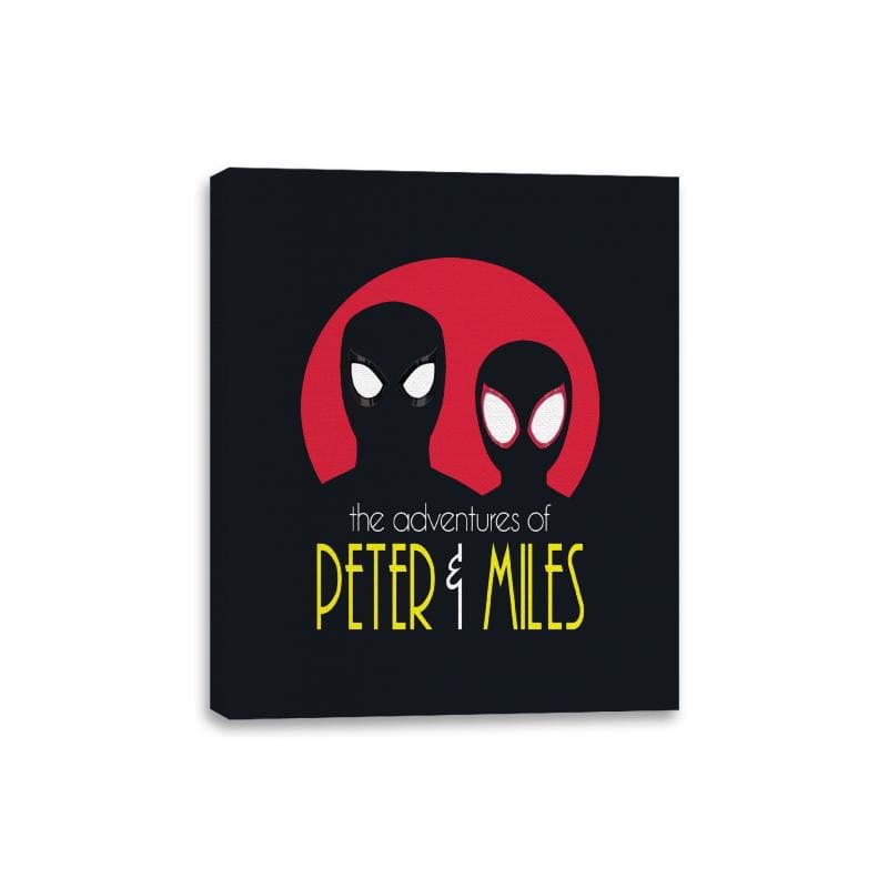 The Adventures of Peter & Miles - Canvas Wraps Canvas Wraps RIPT Apparel 8x10 / Black