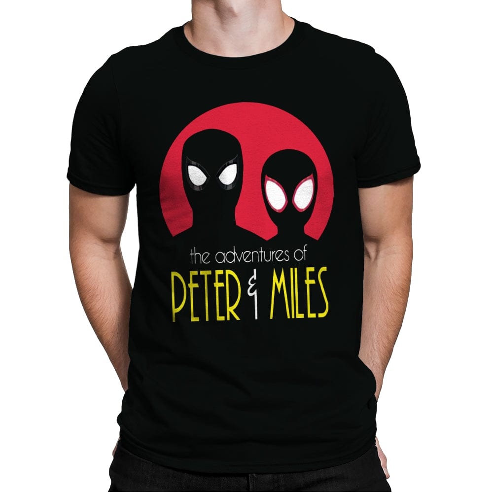 The Adventures of Peter & Miles - Mens Premium T-Shirts RIPT Apparel Small / Black