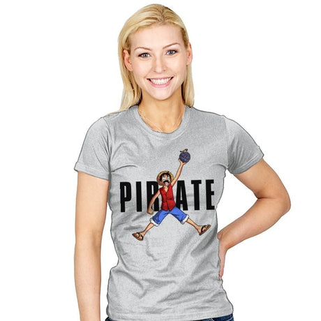 The Air Pirate - Womens T-Shirts RIPT Apparel Small / Silver