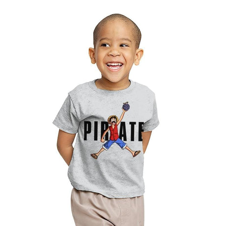 The Air Pirate - Youth T-Shirts RIPT Apparel X-small / Sport grey