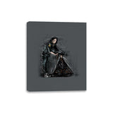 The Alien on the Wall - Canvas Wraps Canvas Wraps RIPT Apparel 8x10 / Charcoal