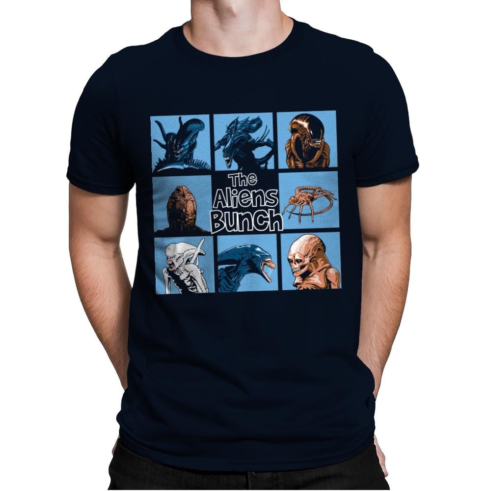 The Aliens Bunch - Mens Premium T-Shirts RIPT Apparel Small / Midnight Navy