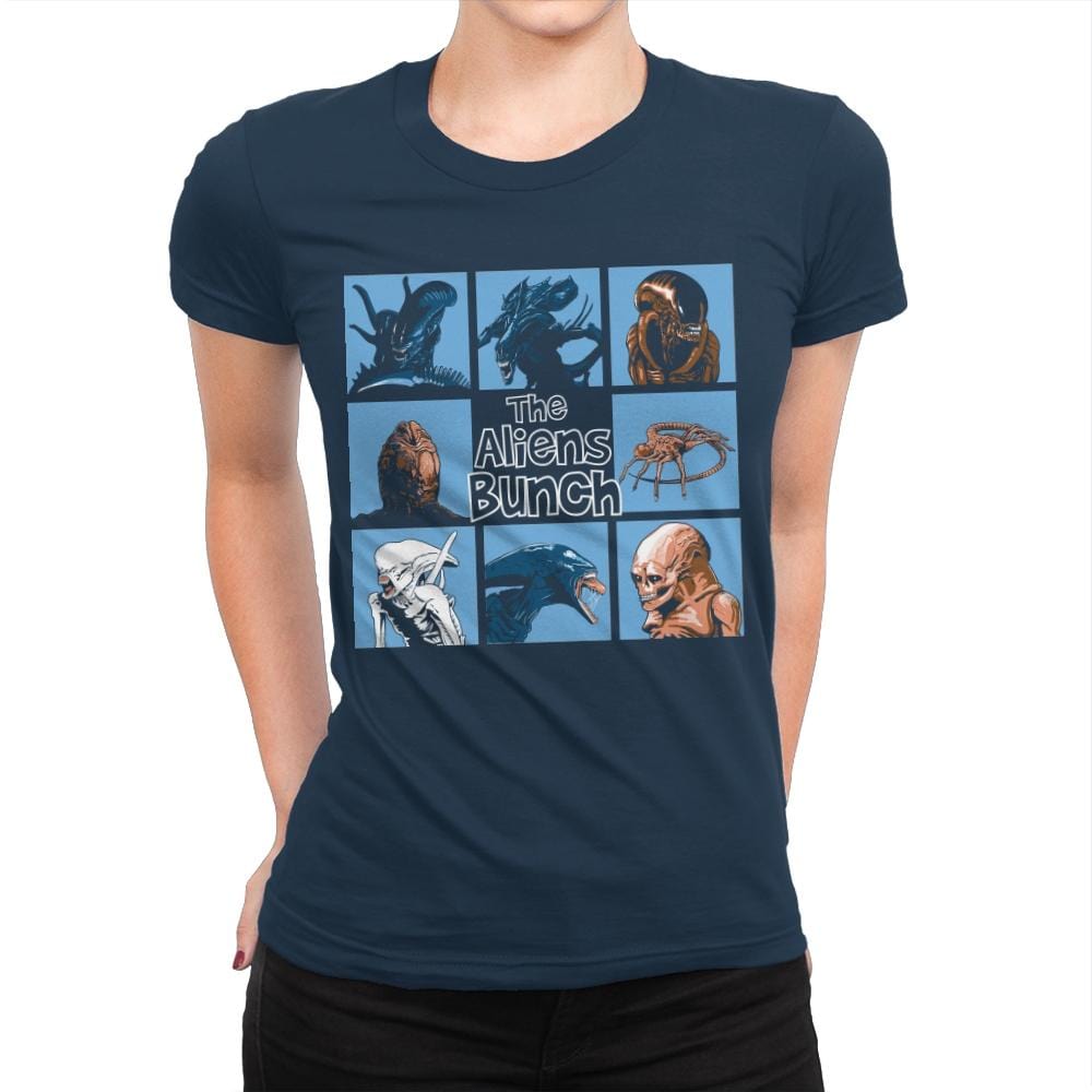 The Aliens Bunch - Womens Premium T-Shirts RIPT Apparel Small / Midnight Navy