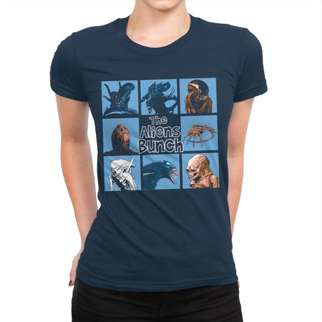 The Aliens Bunch - Womens Premium T-Shirts RIPT Apparel Small / Midnight Navy