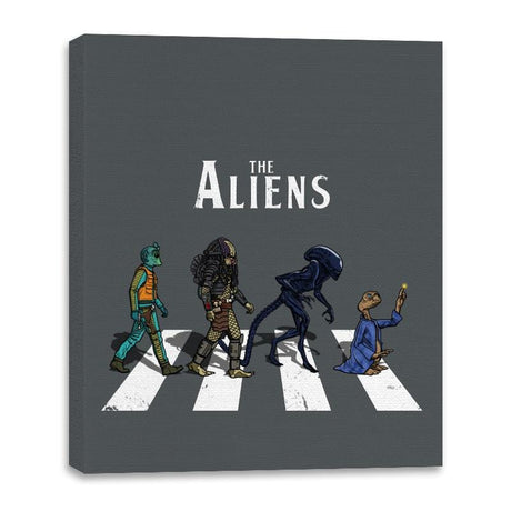 The Aliens - Canvas Wraps Canvas Wraps RIPT Apparel 16x20 / Charcoal